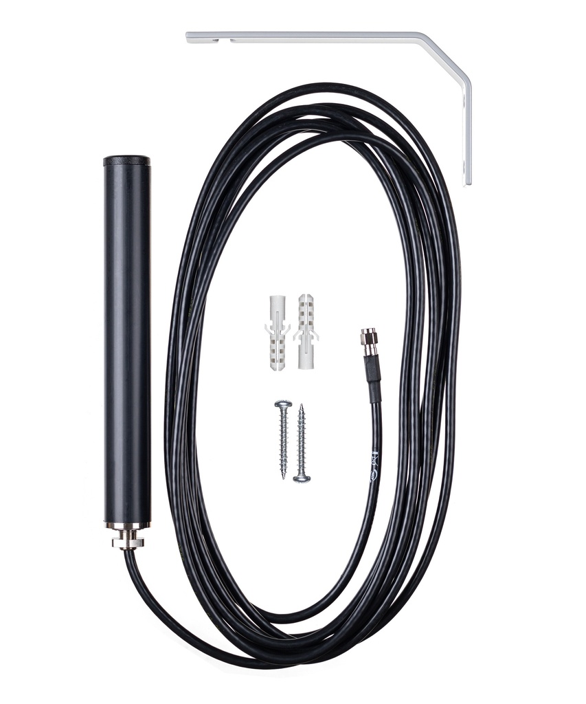 ATTB 4934.04 Stationsantenne, 4G/3G/2G/868 MHz/WLAN, inkl. Halterung, 5 m Low Loss, SMA (m)