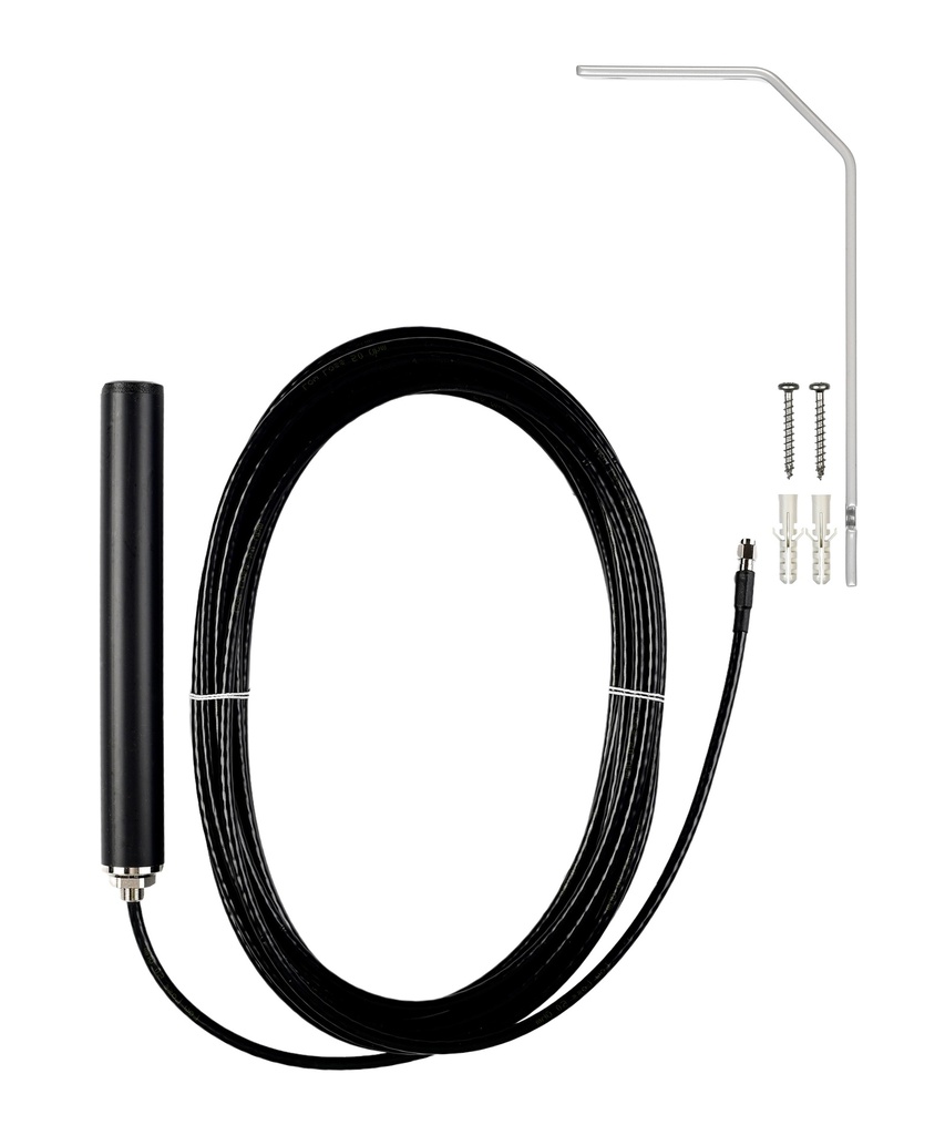 ATTB 4934.05 Stationsantenne, 4G/3G/2G/868 MHz/WLAN, inkl. Halterung, 10 m Low Loss, SMA (m)