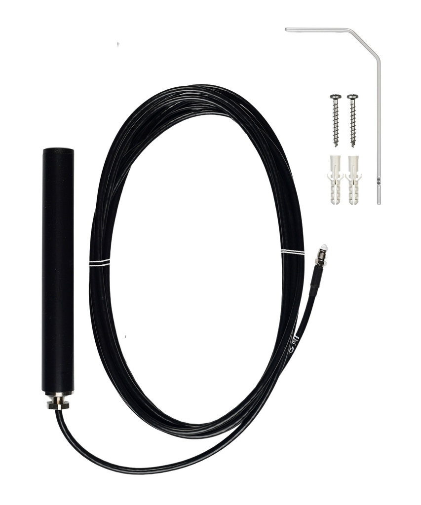 ATTB 4934.09 Stationsantenne, 4G/3G/2G/868 MHz/WLAN, inkl. Halterung, 5 m LowLoss, FME (f)