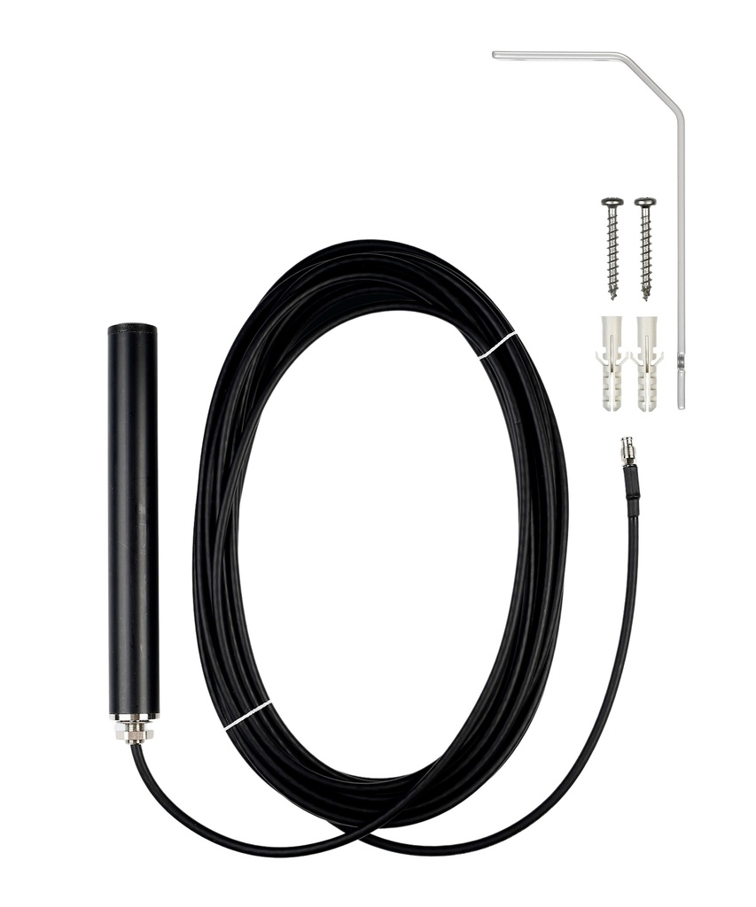 ATTB 4934.11 Stationsantenne, 4G/3G/2G/868 MHz/WLAN, inkl. Halterung, 10 m Low Loss, FME (f)