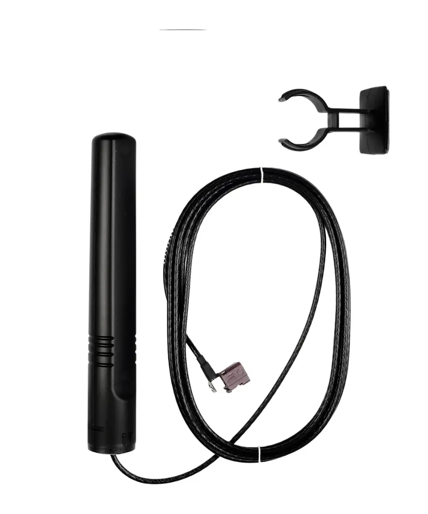 ATTB 4938.08 Stationsantenne LTE, GSM, UMTS incl. Clip, 3 m DACAR 302, FAKRA (f)-D Winkel