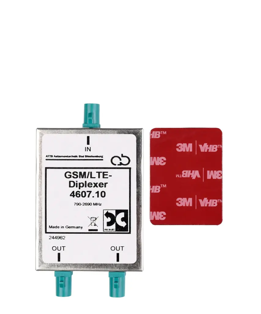 ATTB 4607.10 GSM-Diplexer, GSM/UMTS/LTE, 3 x FAKRA(m) Z