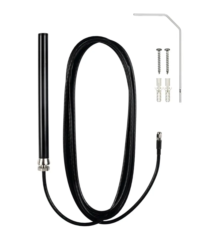 ATTB 4916.78 Stationsantenne ISM 868, GSM, PCS, 2 dB 3m LL SMA(m) Schrumpfschl. Wandhalter