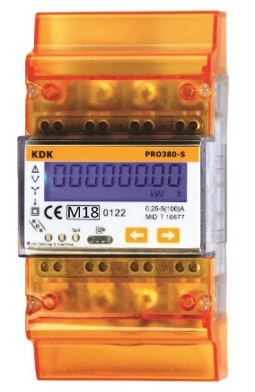 KDK COUNT3, MID, Elektr. Drehstromzähler, Direktanschluss, 3x230/400V, 5(100)A