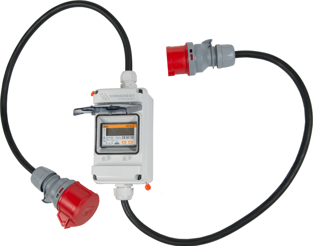 KDK COUNT3, Mobiler Zähler, MID, Drehstrom, 3x230/400V, 16A, IP44