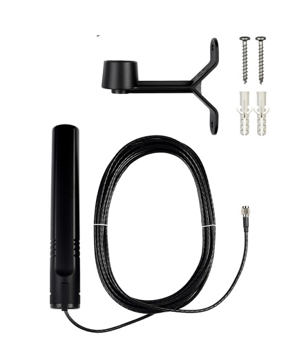 [1000326] ATTB 4940.04 Stationsantenne 4G/3G/2G/868 MHz/WLAN, incl. Halterung, 5,0 m DACAR 302, SMA (m)
