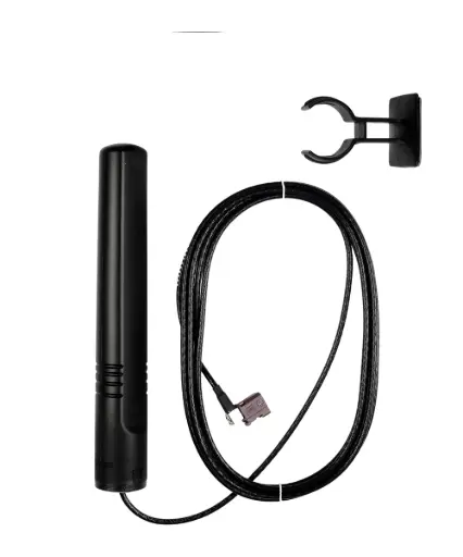 [1000429] ATTB 4938.08 Stationsantenne LTE, GSM, UMTS incl. Clip, 3 m DACAR 302, FAKRA (f)-D Winkel