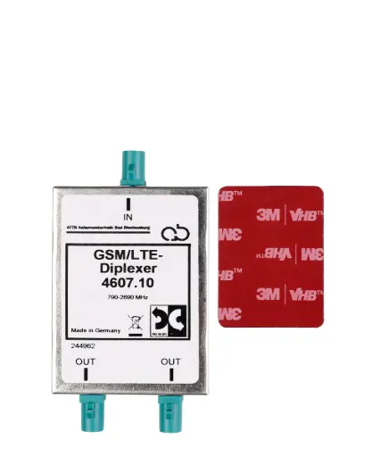 [1000521] ATTB 4607.10 GSM-Diplexer, GSM/UMTS/LTE, 3 x FAKRA(m) Z