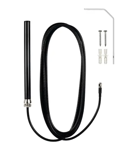 [1000543] ATTB 4916.78 Stationsantenne ISM 868, GSM, PCS, 2 dB 3m LL SMA(m) Schrumpfschl. Wandhalter